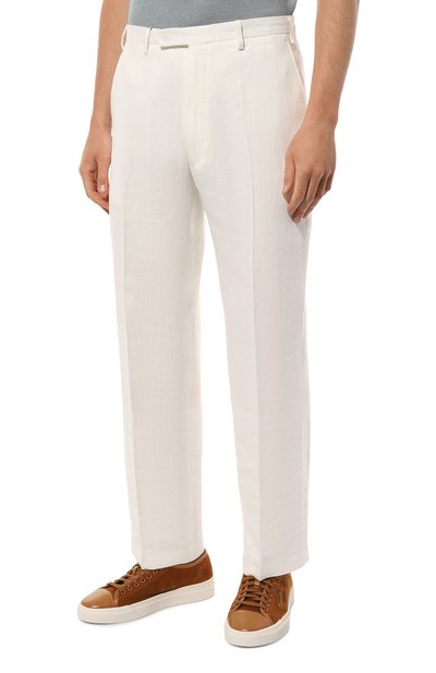 Льняные брюки MVST белого цвета по цене 56800 руб., арт. 30NM/8713, фото 3 Льняные брюки MVST, арт. 30NM/8713, фото 3