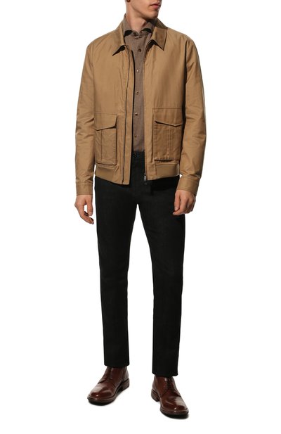 Хлопковая рубашка SONRISA коричневого цвета по цене 31950 руб., арт. IL9/BC/P9139, фото 2 Хлопковая рубашка SONRISA, арт. IL9/BC/P9139, фото 2