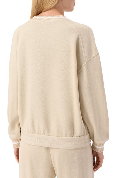 Свитшот из вискозы и хлопка BRUNELLO CUCINELLI, арт. MP930SN900, фото 4