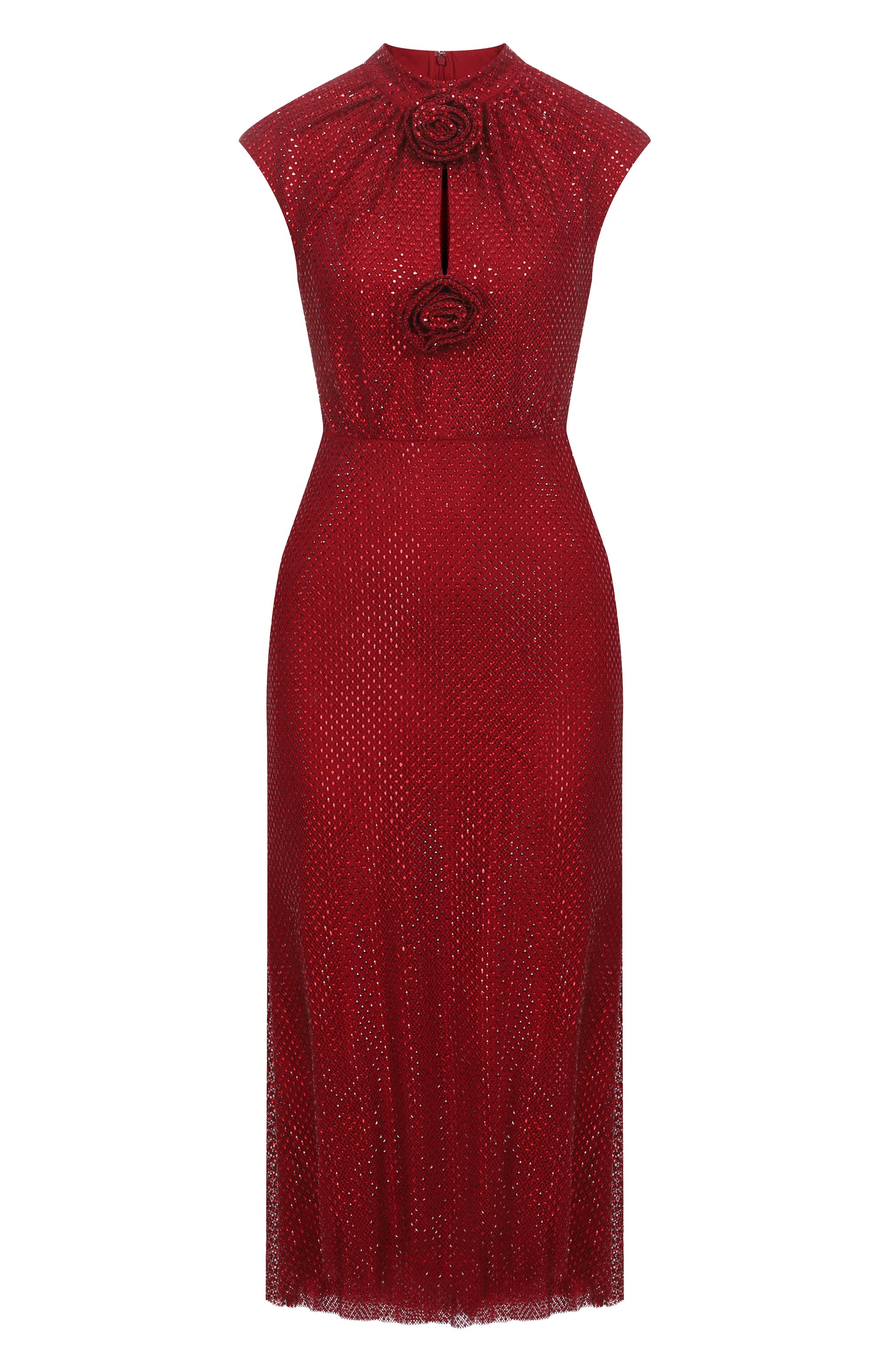 Платье с отделкой стразами SELF-PORTRAIT, арт. RS25923MR, фото 1