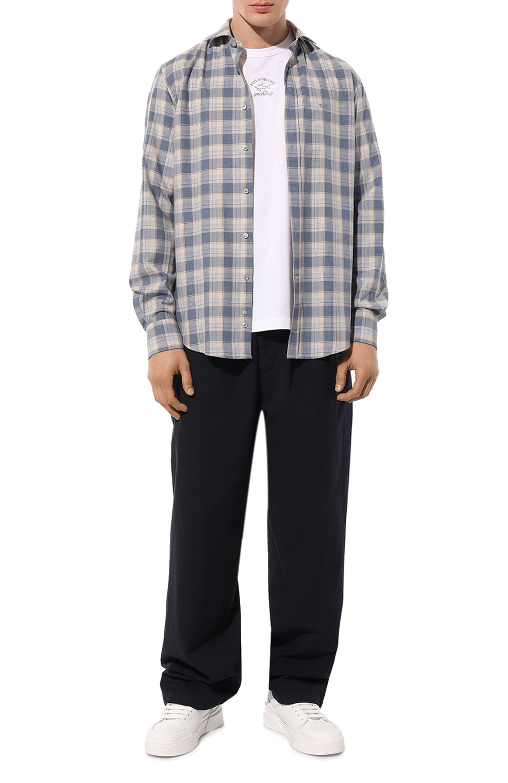 Хлопковая рубашка PAUL&SHARK, арт. 13313037J, фото 2