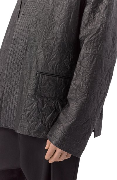 Кожаный пиджак MORDECAI черного цвета по цене 263500 руб., арт. 25E96MXR15T1, фото 5 Кожаный пиджак MORDECAI, арт. 25E96MXR15T1, фото 5