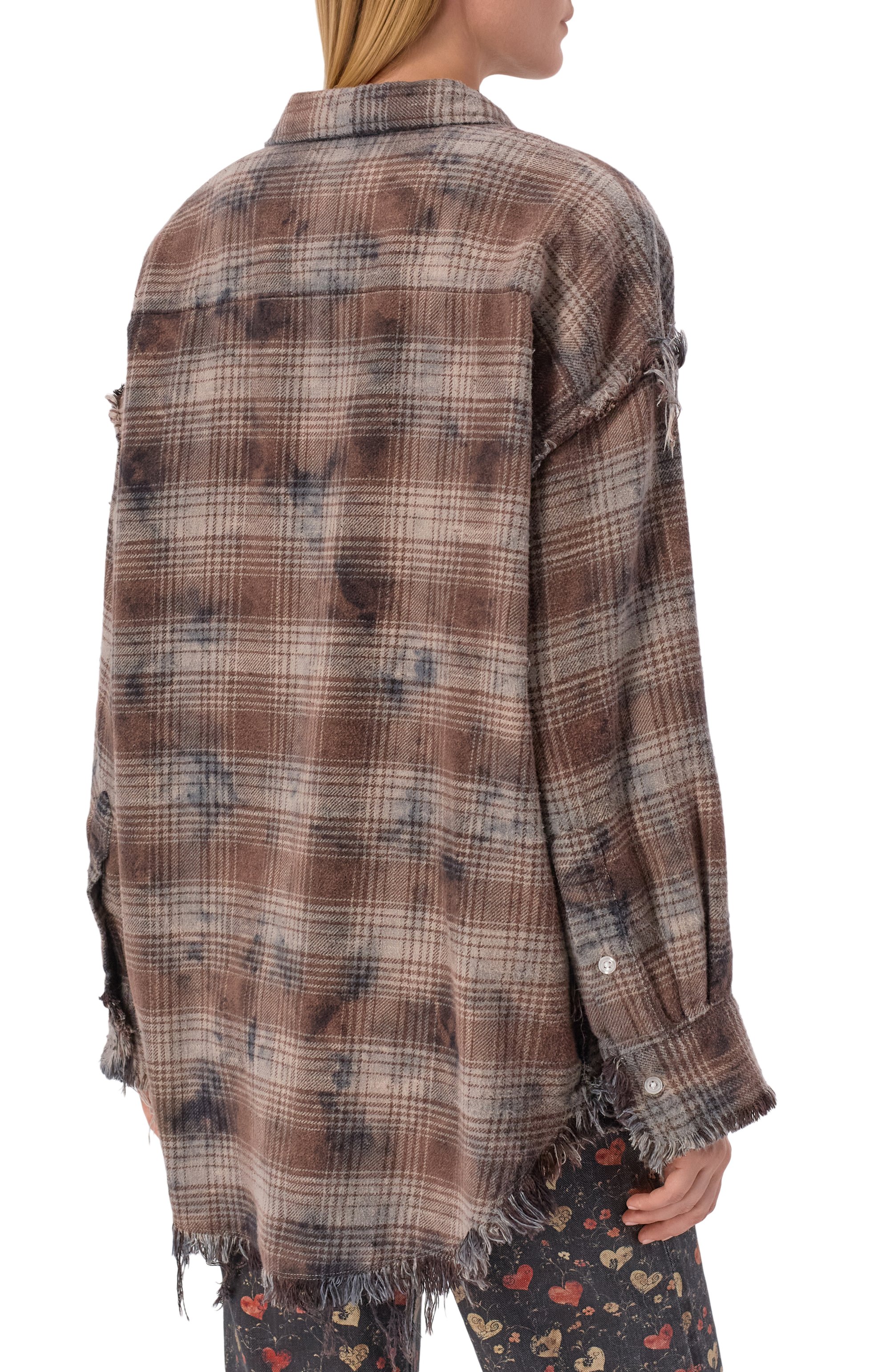 Хлопковая рубашка R13 серого цвета по цене 75900 руб., арт. R13WR075-R684B_001, фото 4 Хлопковая рубашка R13, арт. R13WR075-R684B_001, фото 4