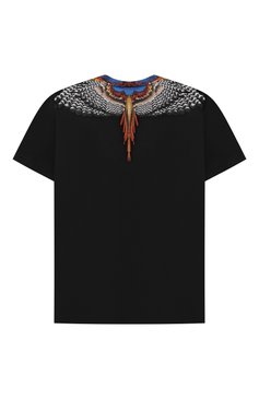 Детская хлопковая футболка MARCELO BURLON KIDS OF MILAN черного цвета, арт. CBAA002F21JER010 | Фото 2 (Материал внешний: Хлопок; Рукава: Короткие; Мальчики Кросс-КТ: Футболка-одежда; Материал сплава: Проставлено; Драгоценные камни: Проставлено; Ростовка одежда: 10 - 11 лет | 140 - 146см, 6 лет | 116 см, 8 лет | 128 см)
