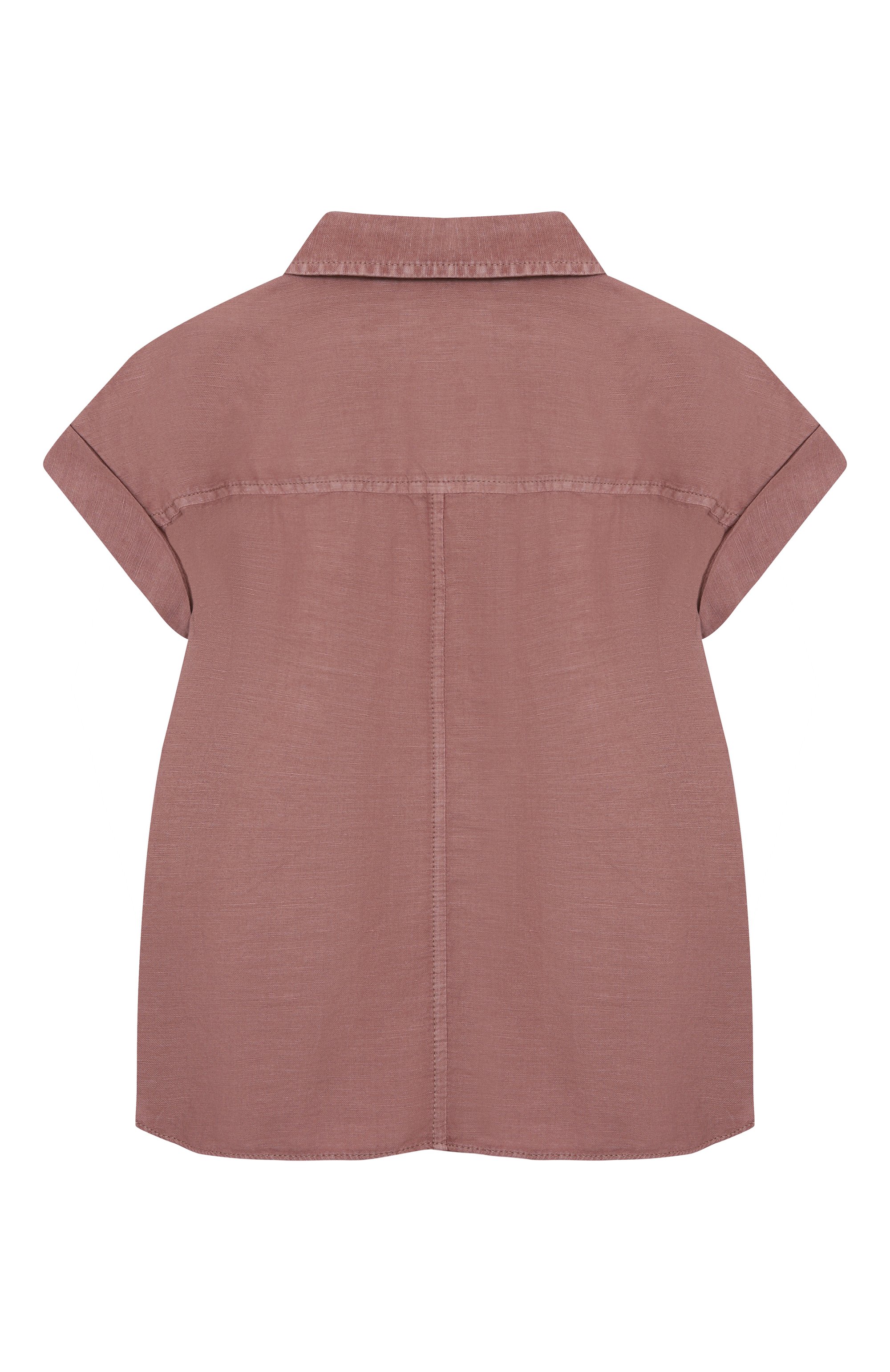 Блузка изо льна и хлопка BRUNELLO CUCINELLI, арт. BD698C604A, фото 2