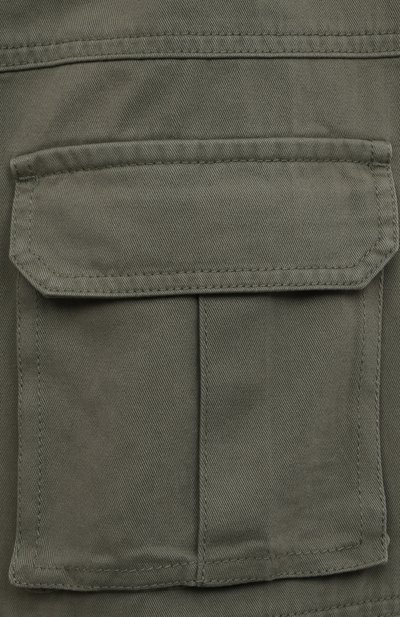 Хлопковые брюки-карго STELLA MCCARTNEY хаки цвета по цене 15950 руб., арт. TS6P90, фото 3 Хлопковые брюки-карго STELLA MCCARTNEY, арт. TS6P90, фото 3
