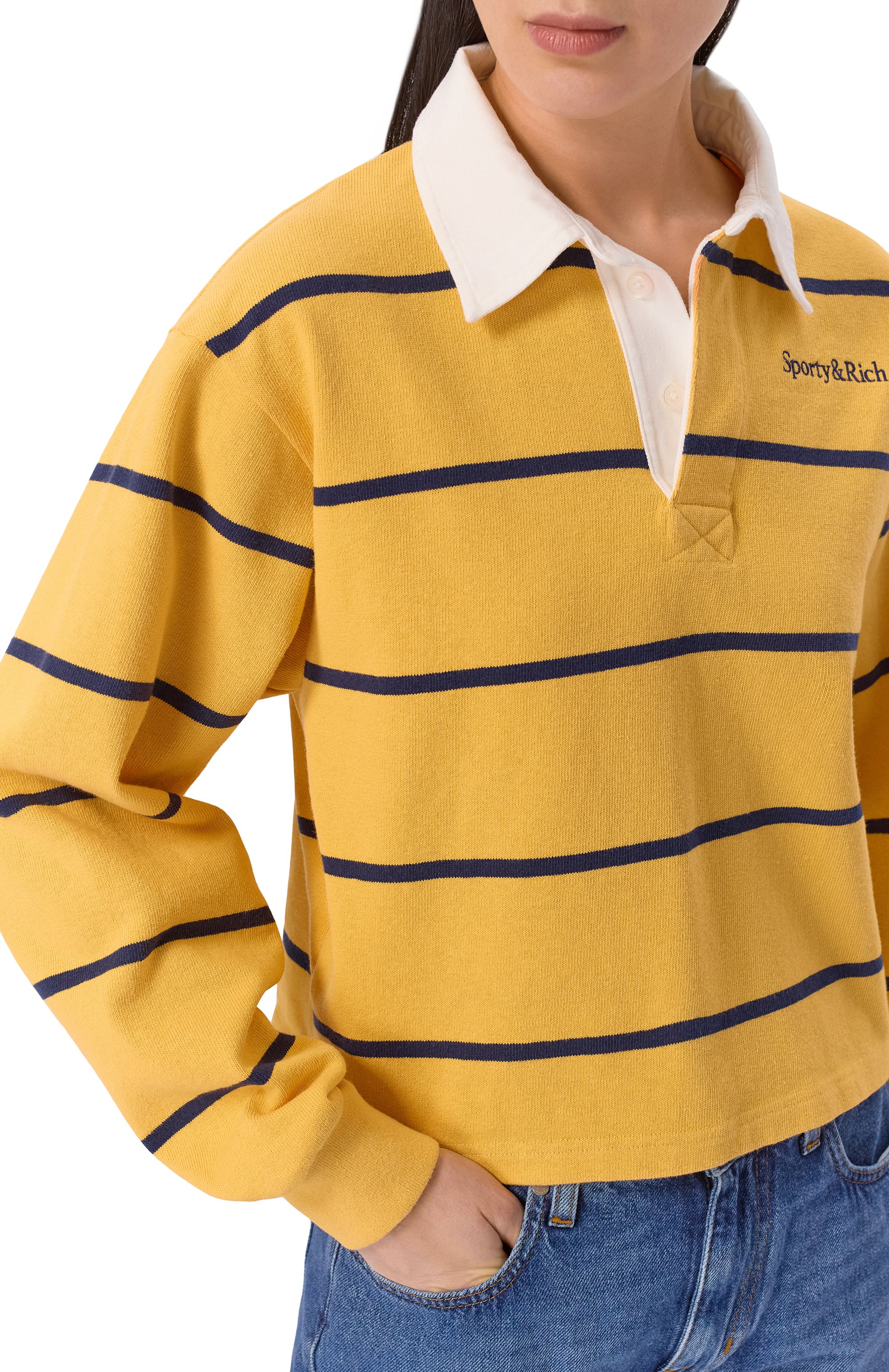 Хлопковое поло SPORTY AND RICH, арт. ST008623000R28, фото 5