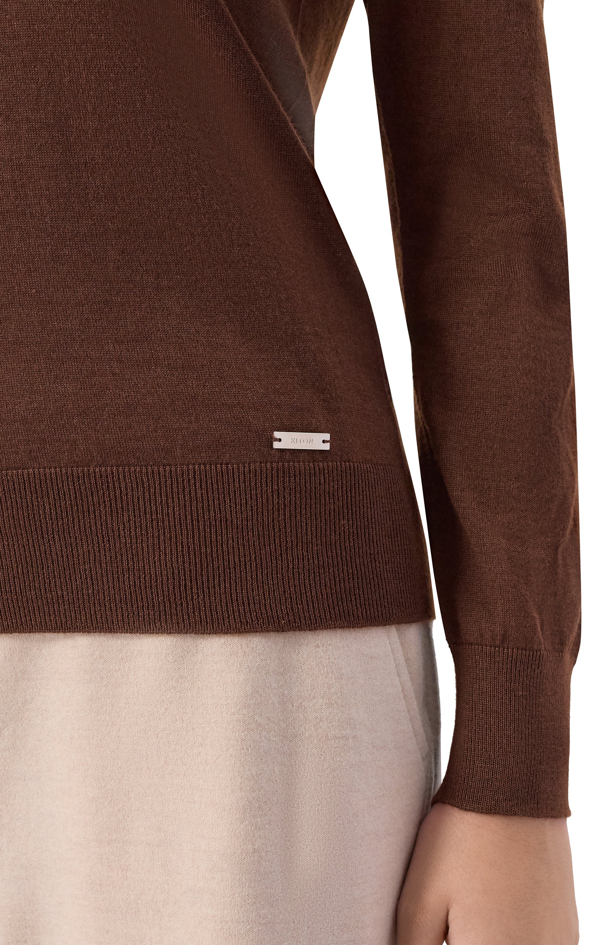 Пуловер из кашемира и шелка KITON, арт. D5971207034, фото 5