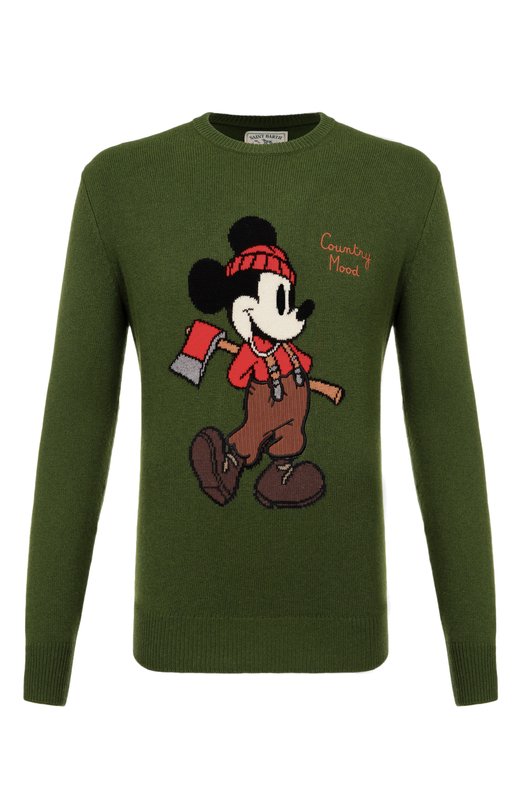 Джемпер из шерсти и вискозы MC2 Saint Barth HER0005-00339I/HER0N LIGHT Зелёный HER0005-00339I/HER0N LIGHT