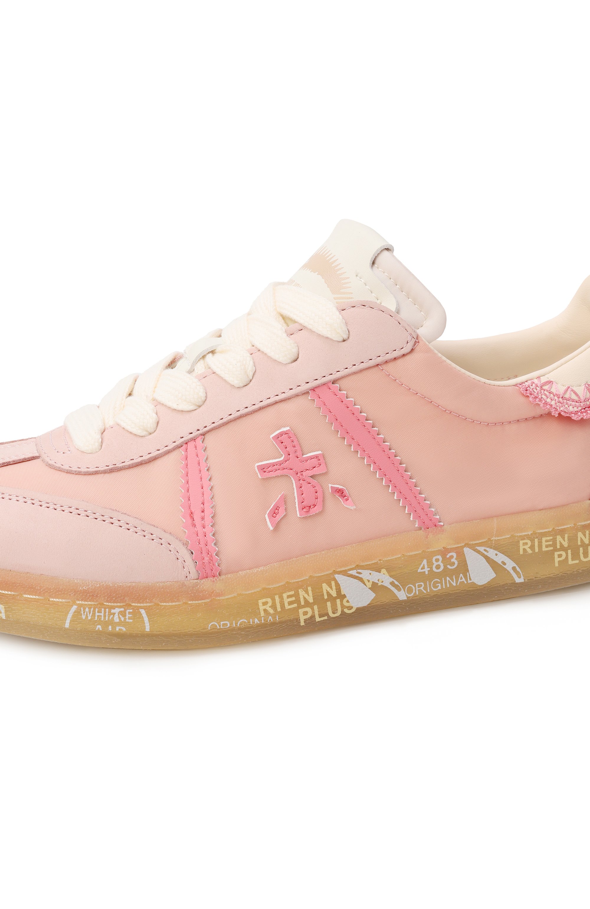 Комбинированные кеды bonnie-d PREMIATA светло-розового цвета по цене 25200 руб., арт. B0NNIED/VAR 7351, фото 7 Комбинированные кеды bonnie-d PREMIATA, арт. B0NNIED/VAR 7351, фото 7