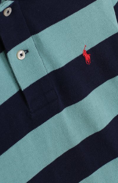 Хлопковое поло в полоску POLO RALPH LAUREN, арт. 323682616, фото 3