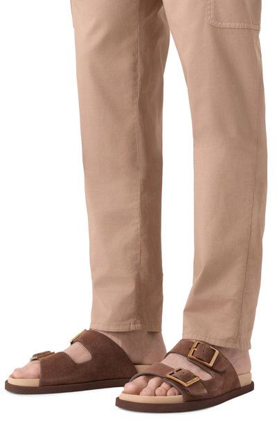 Замшевые шлепанцы BRUNELLO CUCINELLI, арт. MZUS0LY235, фото 3