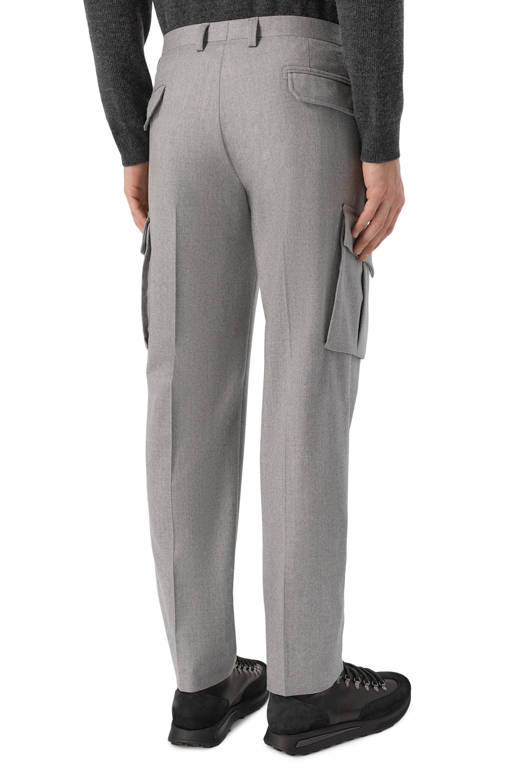 Шерстяные брюки-карго CORNELIANI, арт. 284L02/2A18111, фото 4