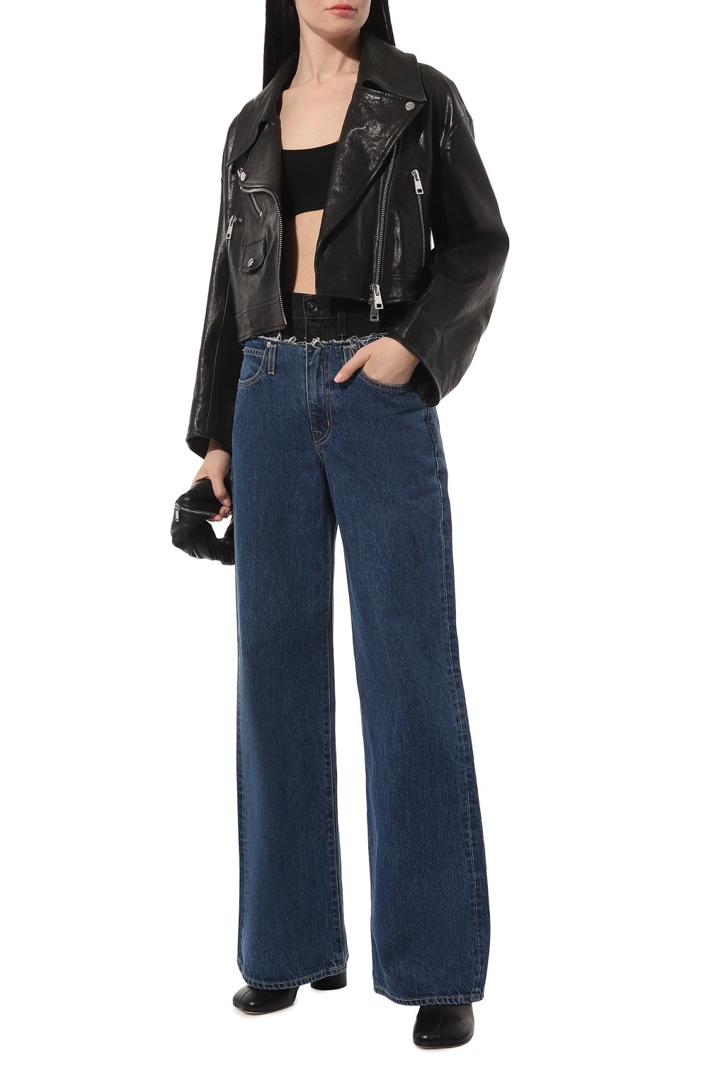 Кожаная куртка DONDUP черного цвета по цене 94150 руб., арт. DJ604/PL0508D XXX, фото 2 Кожаная куртка DONDUP, арт. DJ604/PL0508D XXX, фото 2