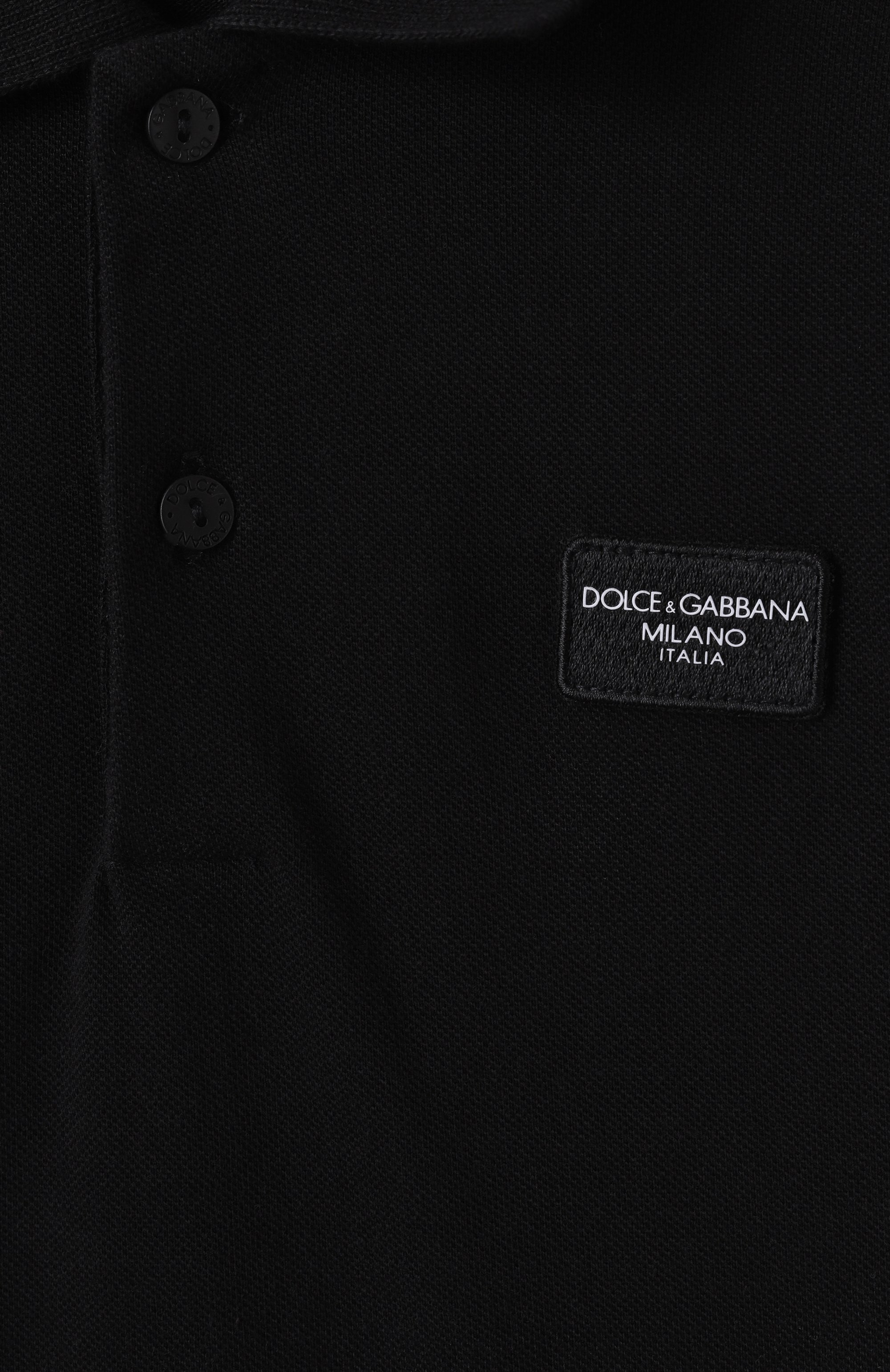 Хлопковое поло DOLCE & GABBANA, арт. L4JTGW/G7M4T/2-6, фото 3