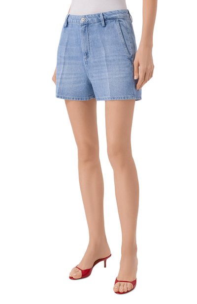 Джинсовые шорты 7 FOR ALL MANKIND голубого цвета по цене 22300 руб., арт. 7U7F0U03-IRI, фото 3 Джинсовые шорты 7 FOR ALL MANKIND, арт. 7U7F0U03-IRI, фото 3