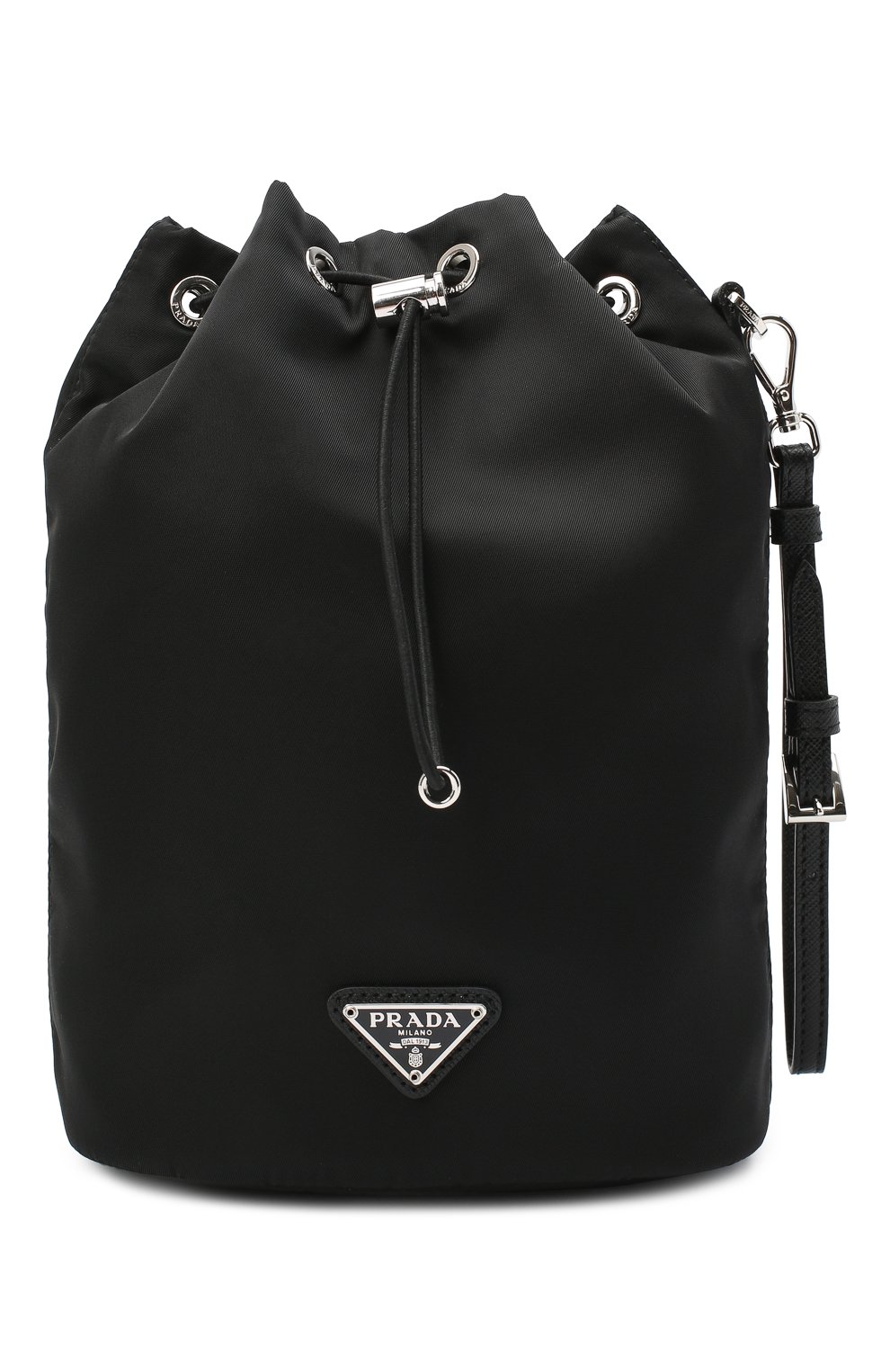 Текстильная косметичка PRADA черного цвета по цене 41500 руб., арт. 1NE369-5ECO-F0002, фото 1 Текстильная косметичка PRADA, арт. 1NE369-5ECO-F0002, фото 1