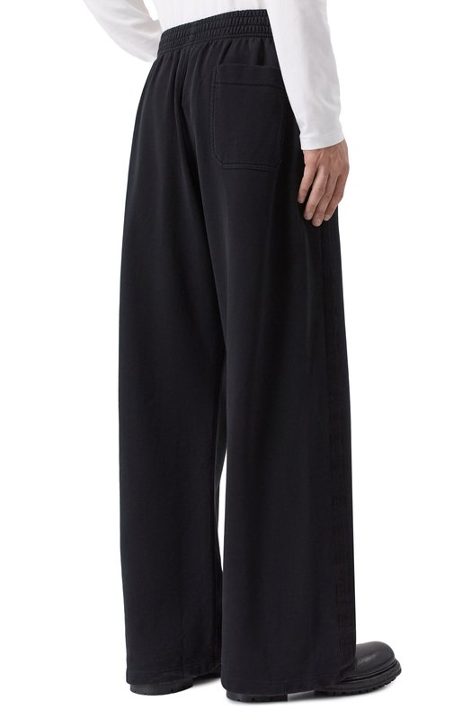 Хлопковые брюки Ann Demeulemeester B0013822/FA185 Чёрный  B0013822/FA185 Фото 4