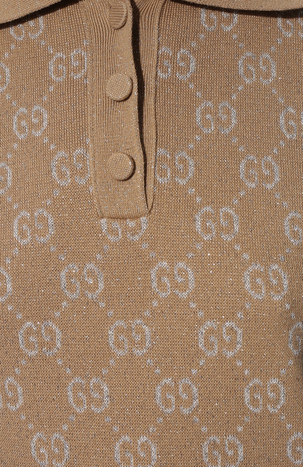 Хлопковое платье GUCCI бежевого цвета по цене 187200 руб., арт. 678437/XKB54, фото 5 Хлопковое платье GUCCI, арт. 678437/XKB54, фото 5