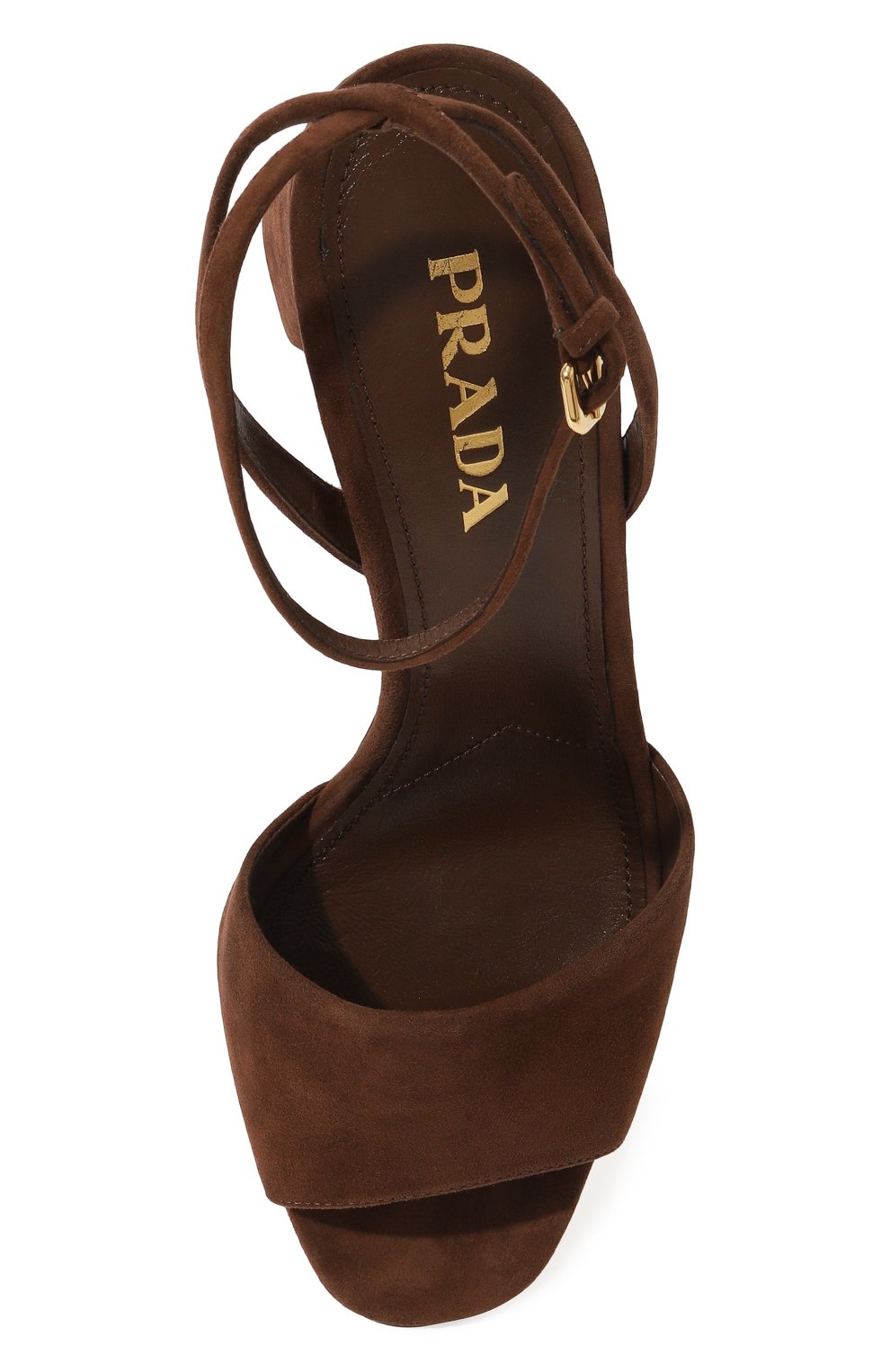 Замшевые босоножки PRADA, арт. 1X676L-008-F0038-085, фото 6