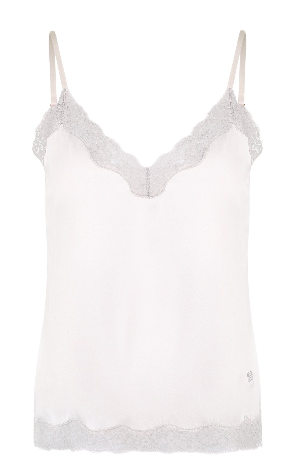 Шелковый топ с кружевной отделкой VANNINA VESPERINI, арт. VVPE18-40, фото 1