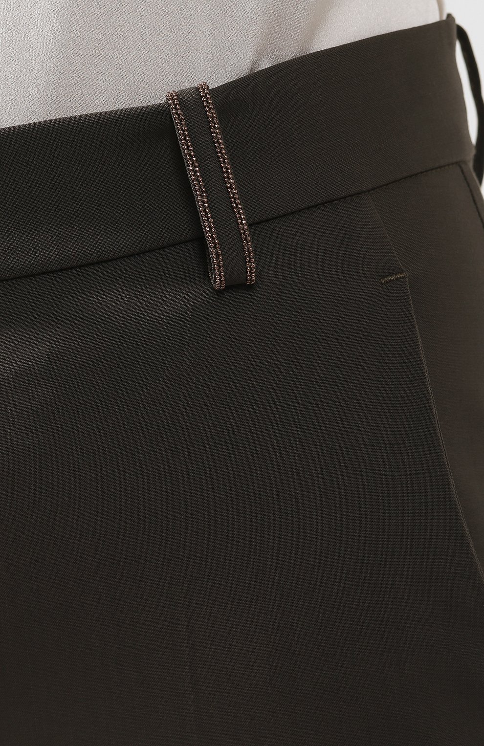Шерстяные брюки со стрелками BRUNELLO CUCINELLI, арт. MA105P6673, фото 5