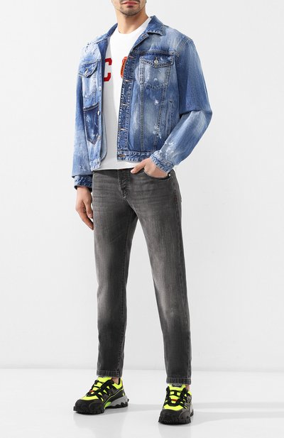 Хлопковая футболка DSQUARED2 белого цвета по цене 25450 руб., арт. S74GD0601/S22427, фото 2 Хлопковая футболка DSQUARED2, арт. S74GD0601/S22427, фото 2