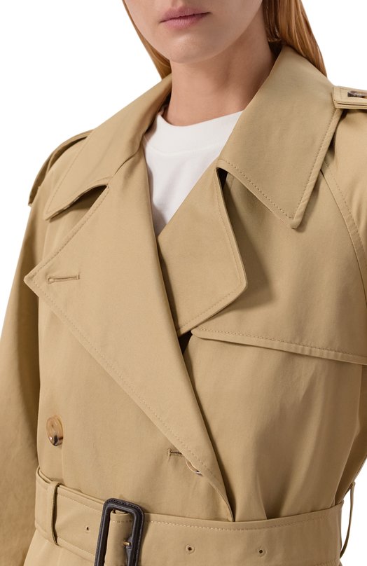 Хлопковый тренч Burberry 8119066 Бежевый  8119066 Фото 5