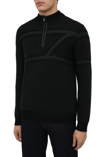 Свитер из шерсти и шелка ZILLI SPORT, арт. MBW-CZ506-PIZS1/ML01, фото 3