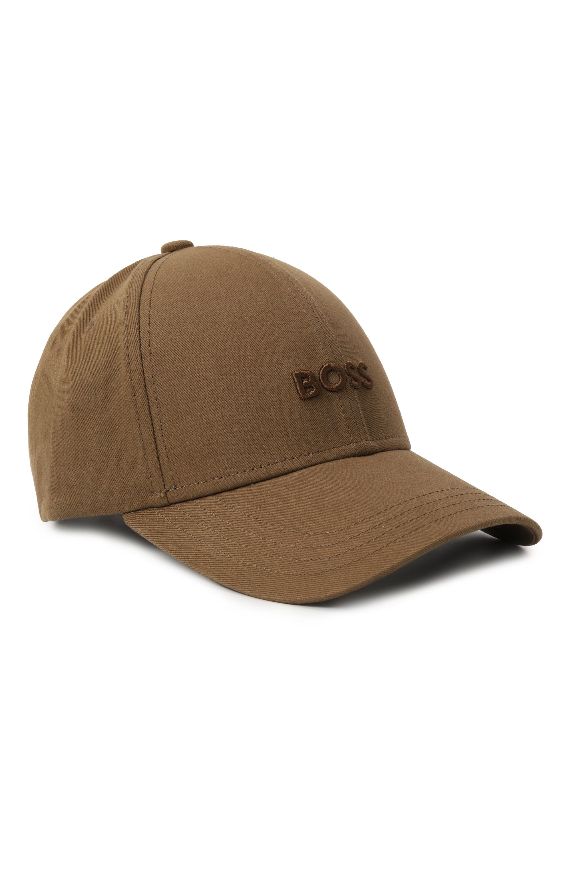 Хлопковая бейсболка BOSS бежевого цвета по цене 5995 руб., арт. 50519889, фото 1 Хлопковая бейсболка BOSS, арт. 50519889, фото 1