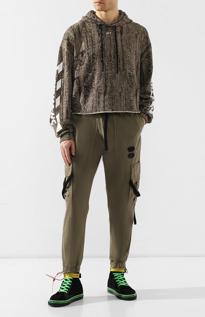 Кожаные кеды OFF-WHITE, арт. 0MIA116S19B430341040, фото 2