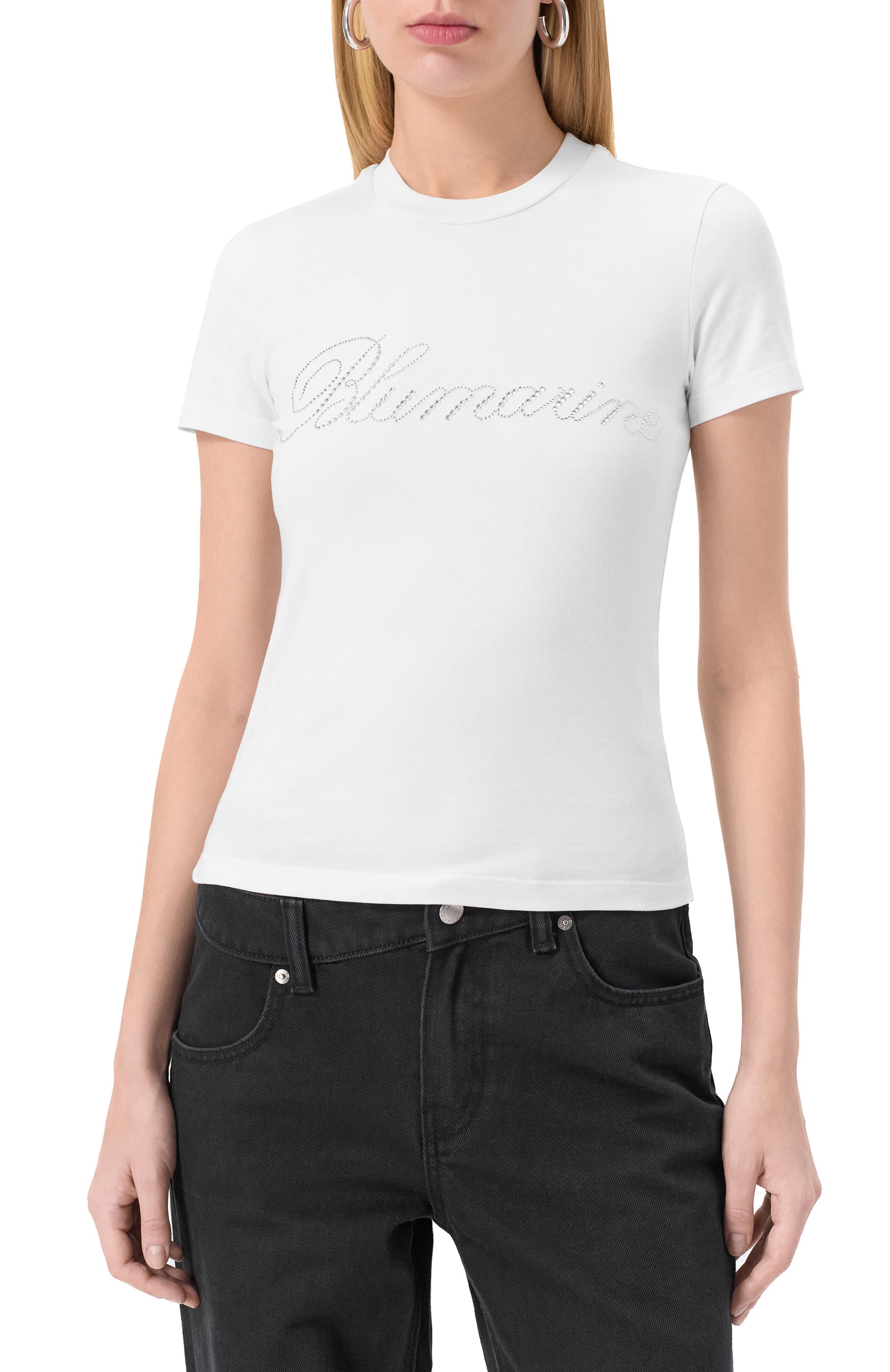 Хлопковая футболка BLUMARINE, арт. P522T082A, фото 3