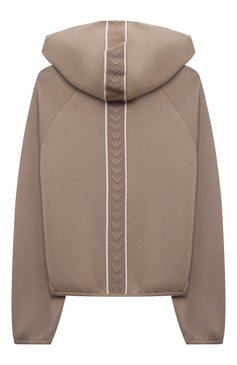 Детская комплект из толстовки и брюк EMPORIO ARMANI бежевого цвета, арт. 6D3V01/1JHSZ | Фото 3 (Рукава: Длинные; Материал внешний: Хлопок; Девочки Кросс-КТ: Костюмы-спорт; Ростовка одежда: 6 лет | 116 см, 10 - 11 лет | 140 - 146см, 7 лет | 122 см, 8 лет | 128 см, 13 - 15 лет | 158 см, 16 лет | 164 см, 4 года | 104 см, 5 лет | 110 см)