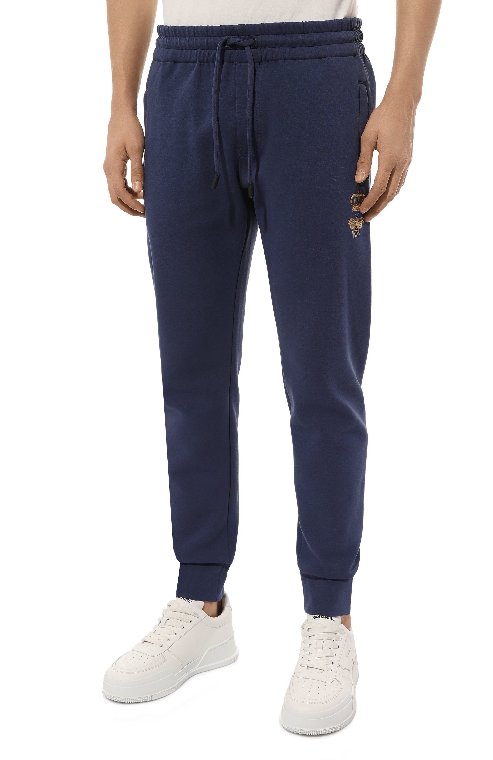 Хлопковые джоггеры DOLCE & GABBANA, арт. GVF7AZ/HU7H9, фото 3