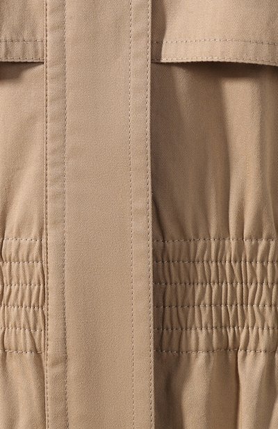 Хлопковый плащ VICTORIA BECKHAM бежевого цвета по цене 121500 руб., арт. CT SLM 81000A, фото 5 Хлопковый плащ VICTORIA BECKHAM, арт. CT SLM 81000A, фото 5