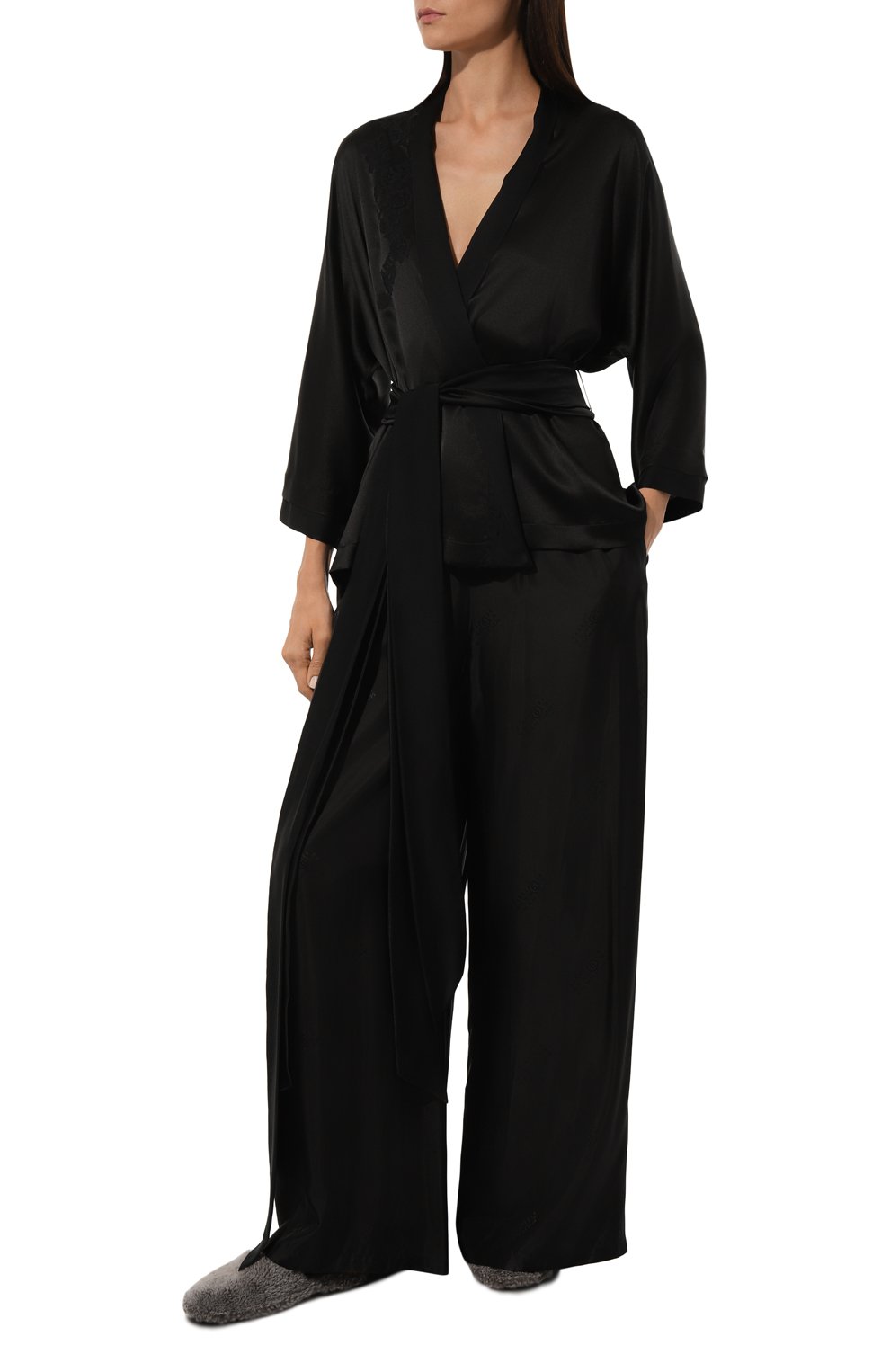 Шелковый халат CARINE GILSON, арт. AG0950HS, фото 2