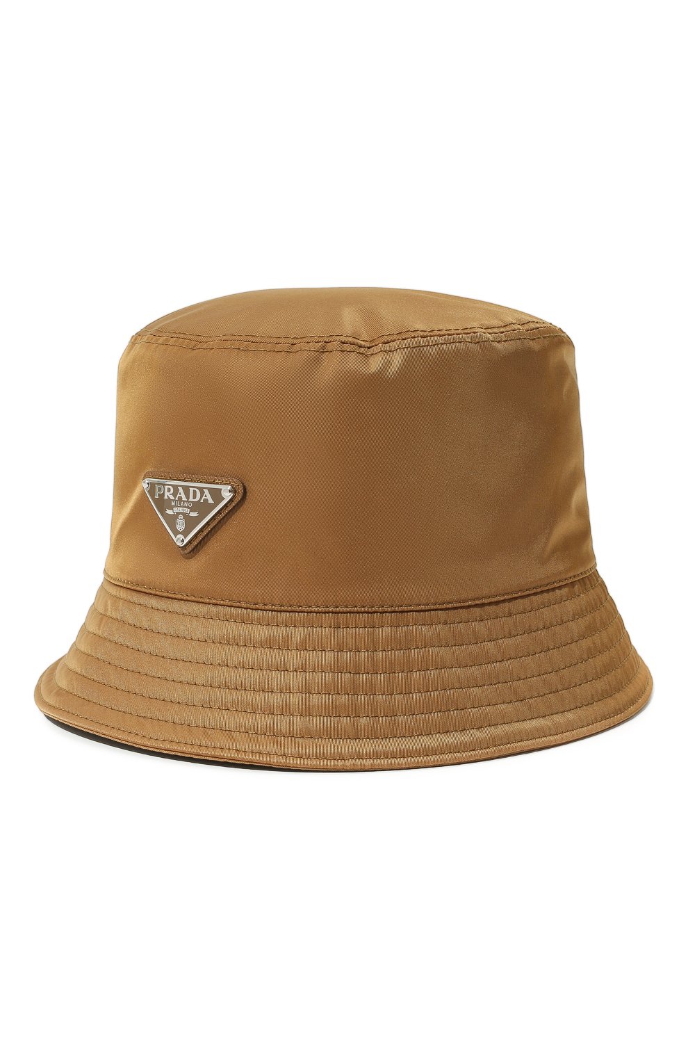 Панама PRADA коричневого цвета по цене 56000 руб., арт. 2HC137-2DMI-F0005, фото 1 Панама PRADA, арт. 2HC137-2DMI-F0005, фото 1