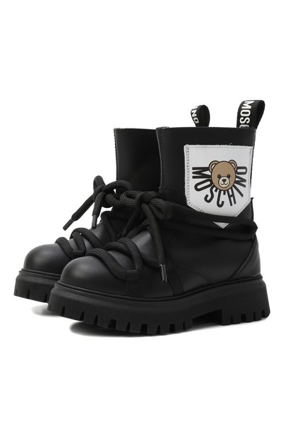 Кожаные ботинки MOSCHINO, арт. 81953/VAR4/28-35