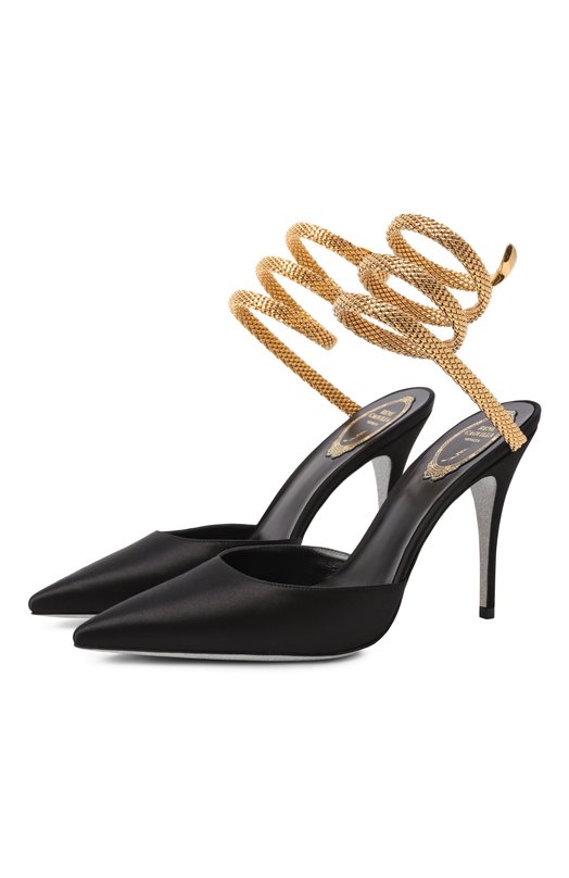 Текстильные туфли Cleo 100 Rene Caovilla C12734-100/R001 Чёрный C12734-100/R001