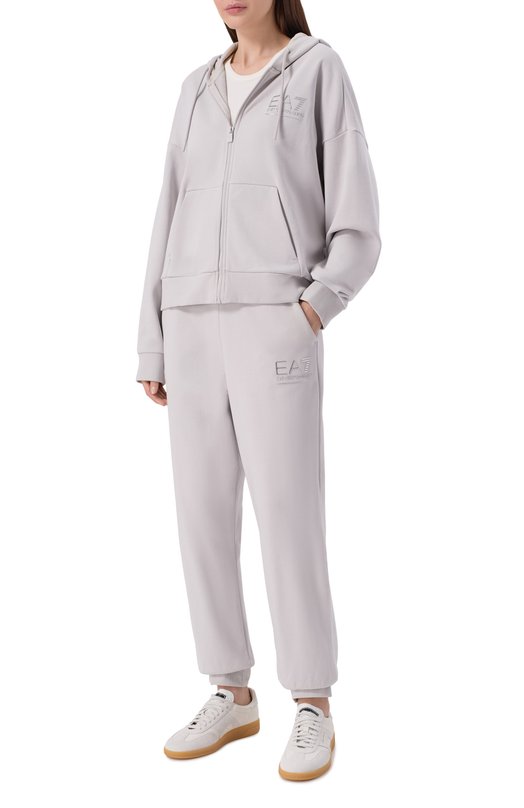 Хлопковый костюм EA7 7W000420/AF12473 Серый 7W000420/AF12473