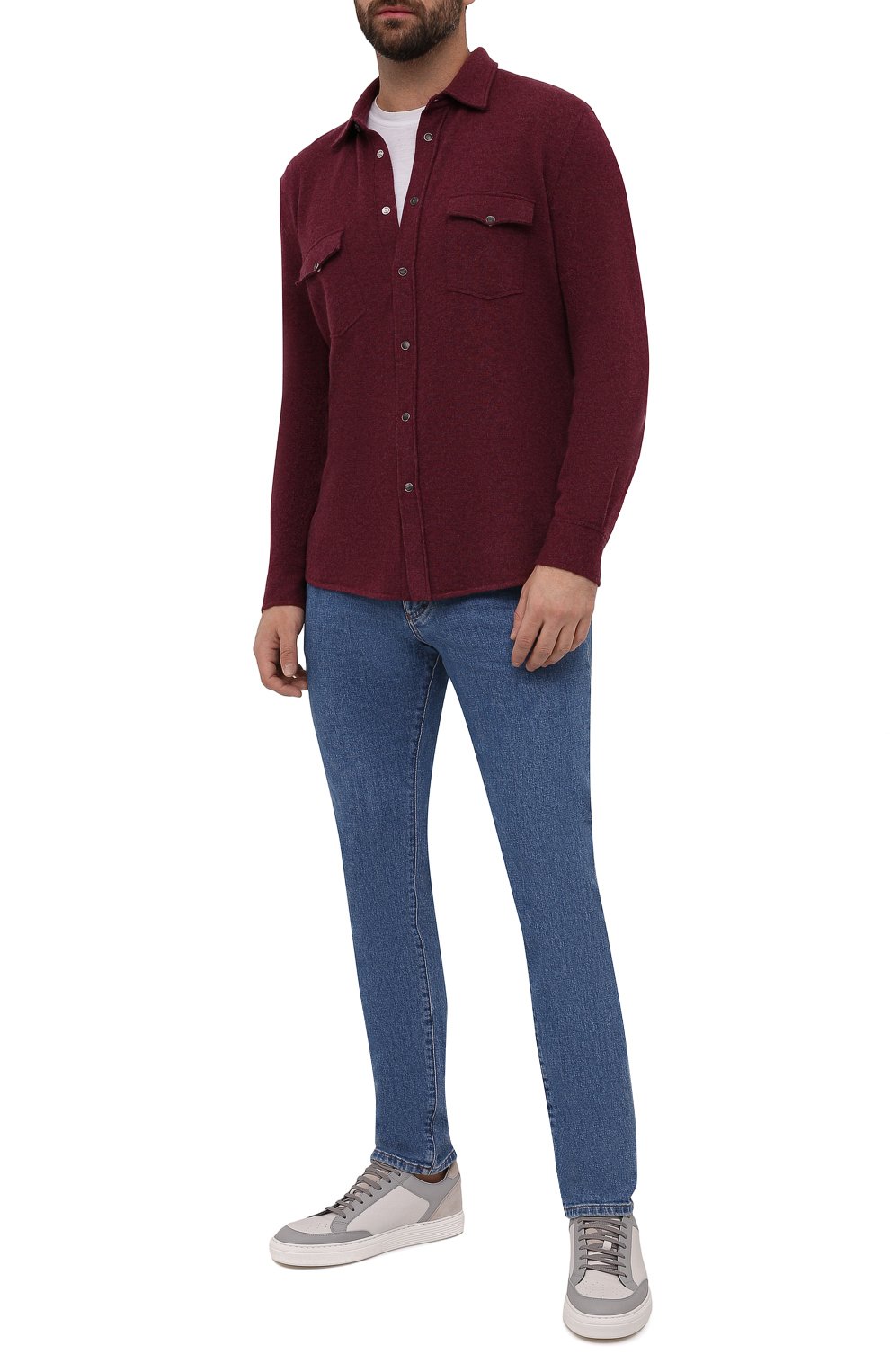 Рубашка из шерсти и кашемира BRUNELLO CUCINELLI, арт. M3600276, фото 2