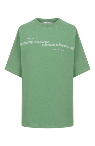 Женская хлопковая футболка ALEXANDER WANG, арт. UCC3261926
