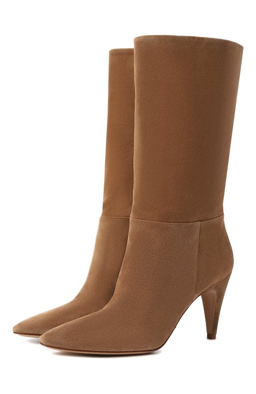 Замшевые полусапоги Elise 85 Gianvito Rossi G72975.85RIC.CASCAML Коричневый G72975.85RIC.CASCAML