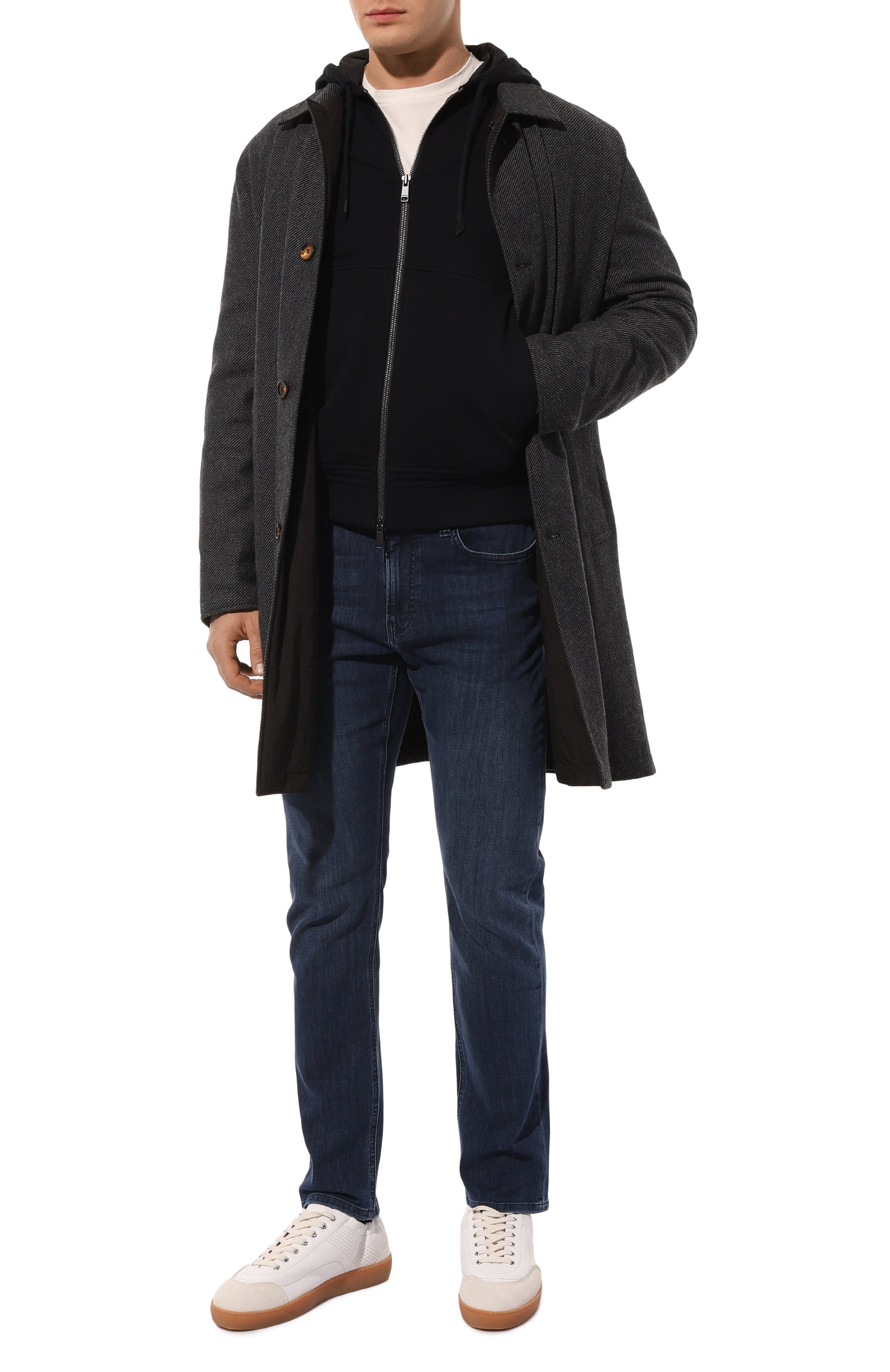 Хлопковая толстовка ZEGNA темно-синего цвета по цене 99500 руб., арт. UD553A7/D859, фото 2 Хлопковая толстовка ZEGNA, арт. UD553A7/D859, фото 2