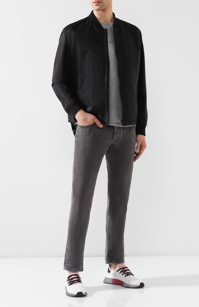 Текстильные кроссовки deerupt runner ADIDAS ORIGINALS белого цвета по цене 6350 руб., арт. DB2686, фото 2 Текстильные кроссовки deerupt runner ADIDAS ORIGINALS, арт. DB2686, фото 2