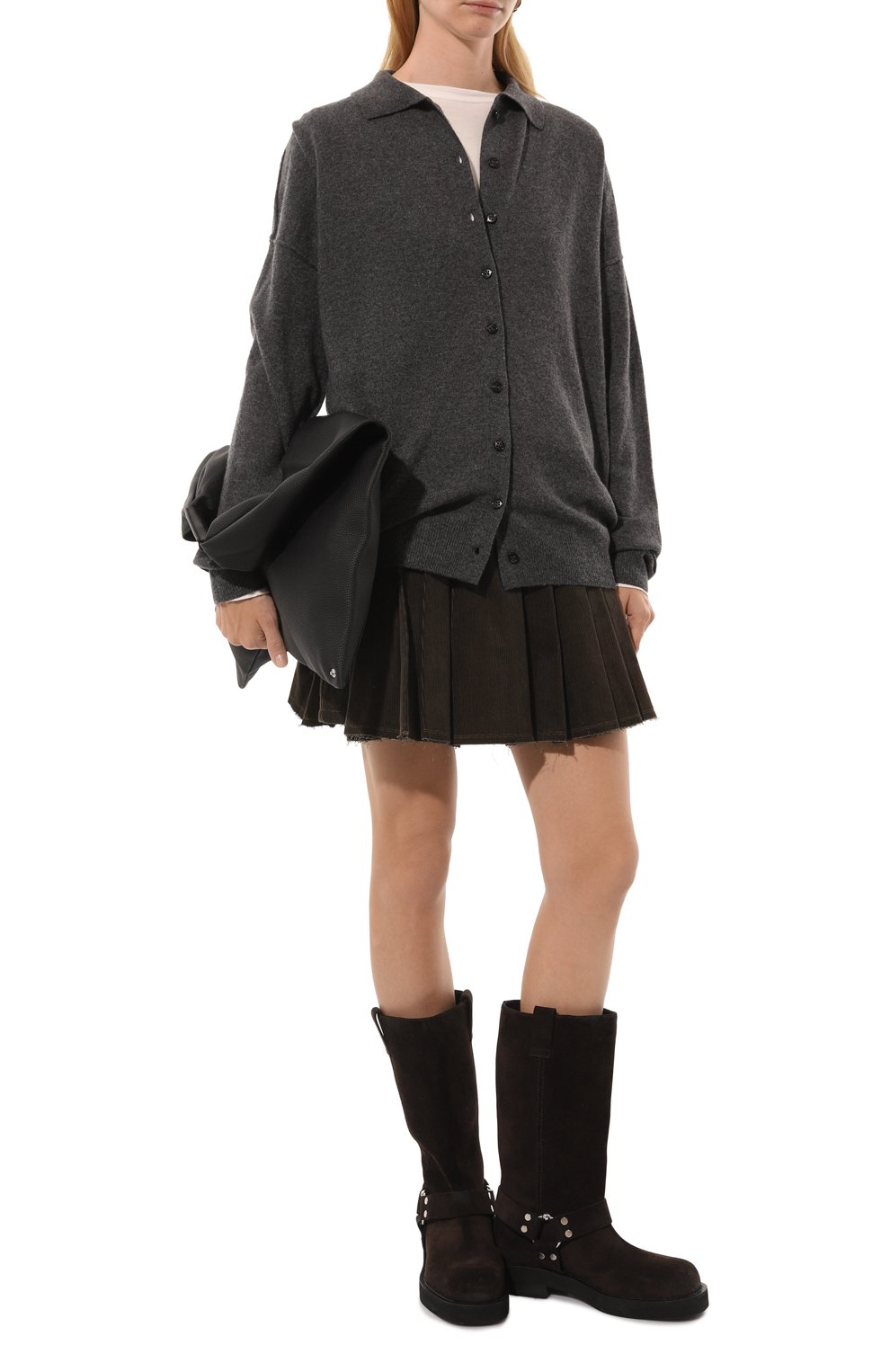 Вельветовая юбка-шорты BOTROIS хаки цвета по цене 17900 руб., арт. SKU09442324, фото 2 Вельветовая юбка-шорты BOTROIS, арт. SKU09442324, фото 2