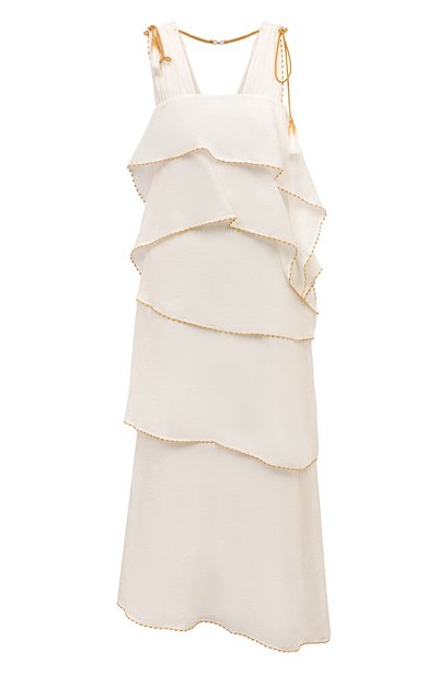 Женское платье из вискозы и хлопка DOROTHEE SCHUMACHER, арт. 524004