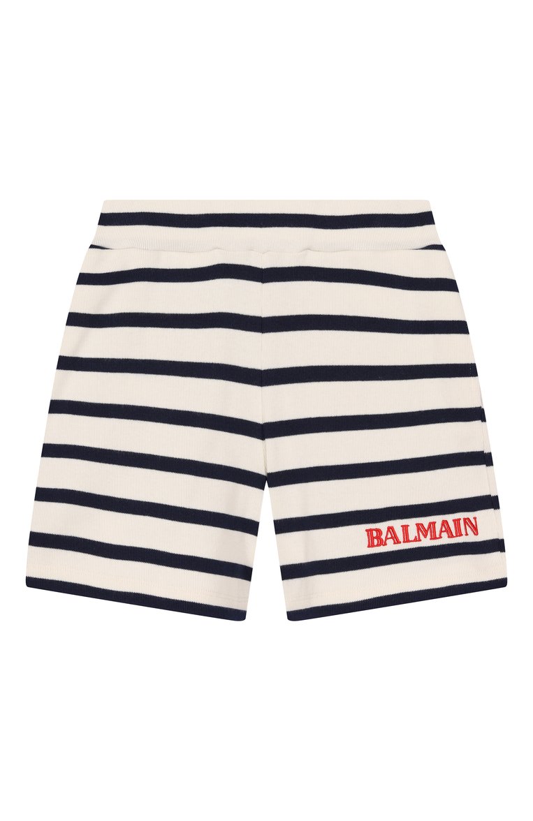 Детские хлопковые шорты BALMAIN разноцветного цвета, арт. BW6B99 | Фото 1 (Нос: Не проставлено; Материал внешний: Хлопок; Случай: Повседневный; Ростовка одежда: 6 лет | 116 см, 8 лет | 128 см, 10 - 11 лет | 140 - 146см, 12 лет | 152 см, 13 - 15 лет | 158 см, 16 лет | 164 см)