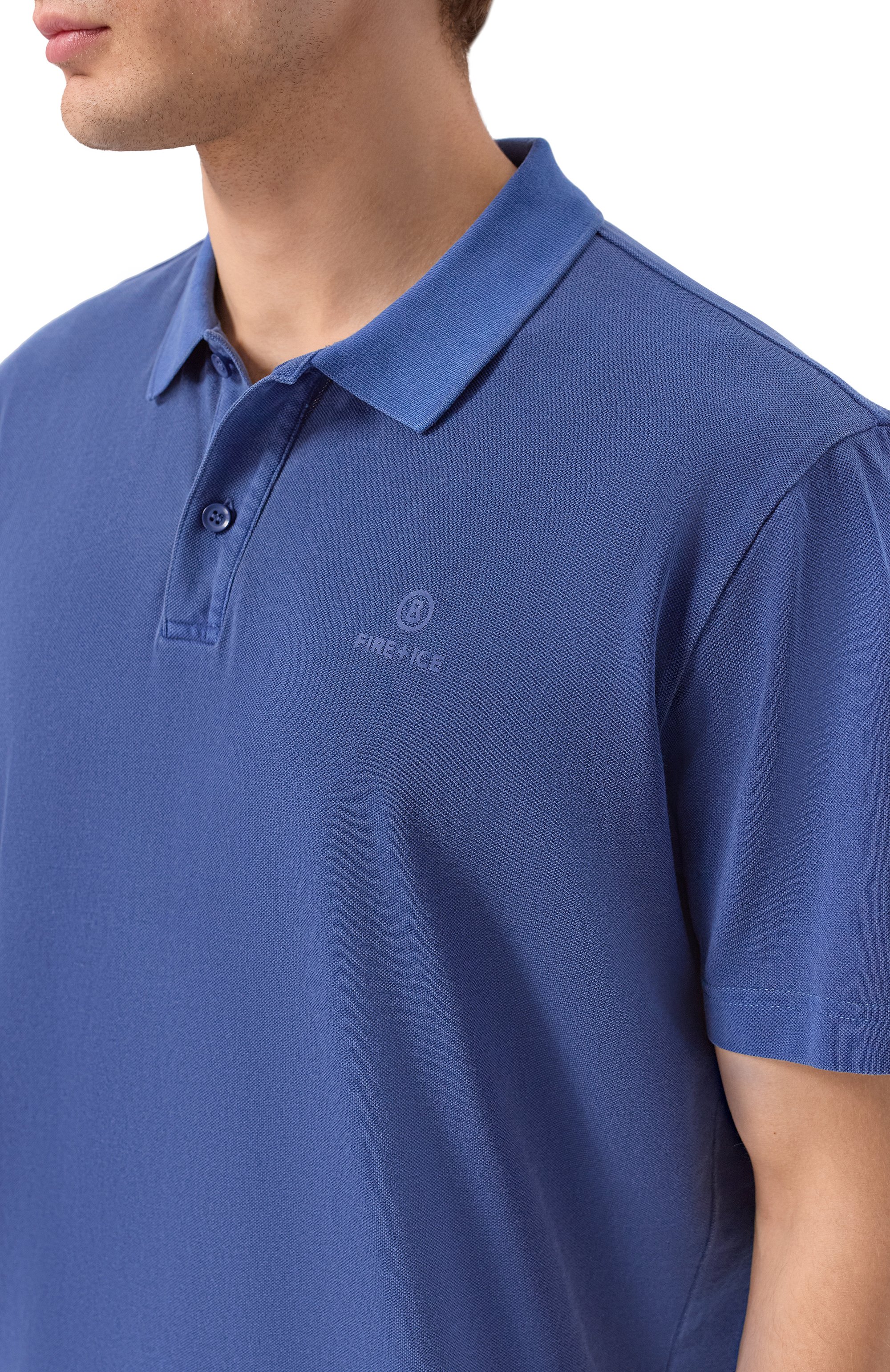 Хлопковое поло BOGNER FIRE+ICE синего цвета по цене 14550 руб., арт. 54379610, фото 5 Хлопковое поло BOGNER FIRE+ICE, арт. 54379610, фото 5