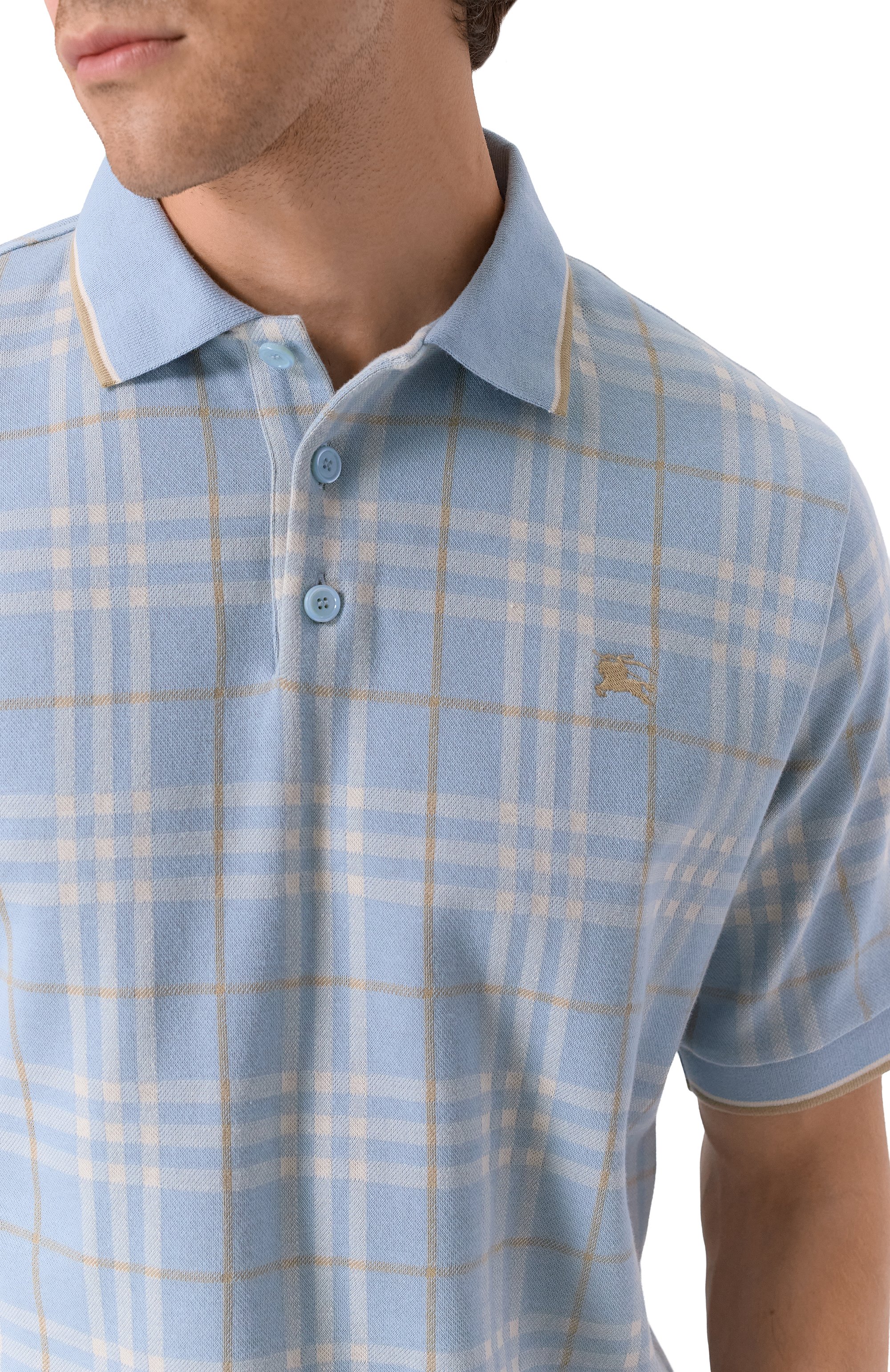 Хлопковое поло BURBERRY, арт. 8110103, фото 5